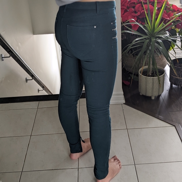 Zara Denim Pants, Size 4 - Picture 3 of 8